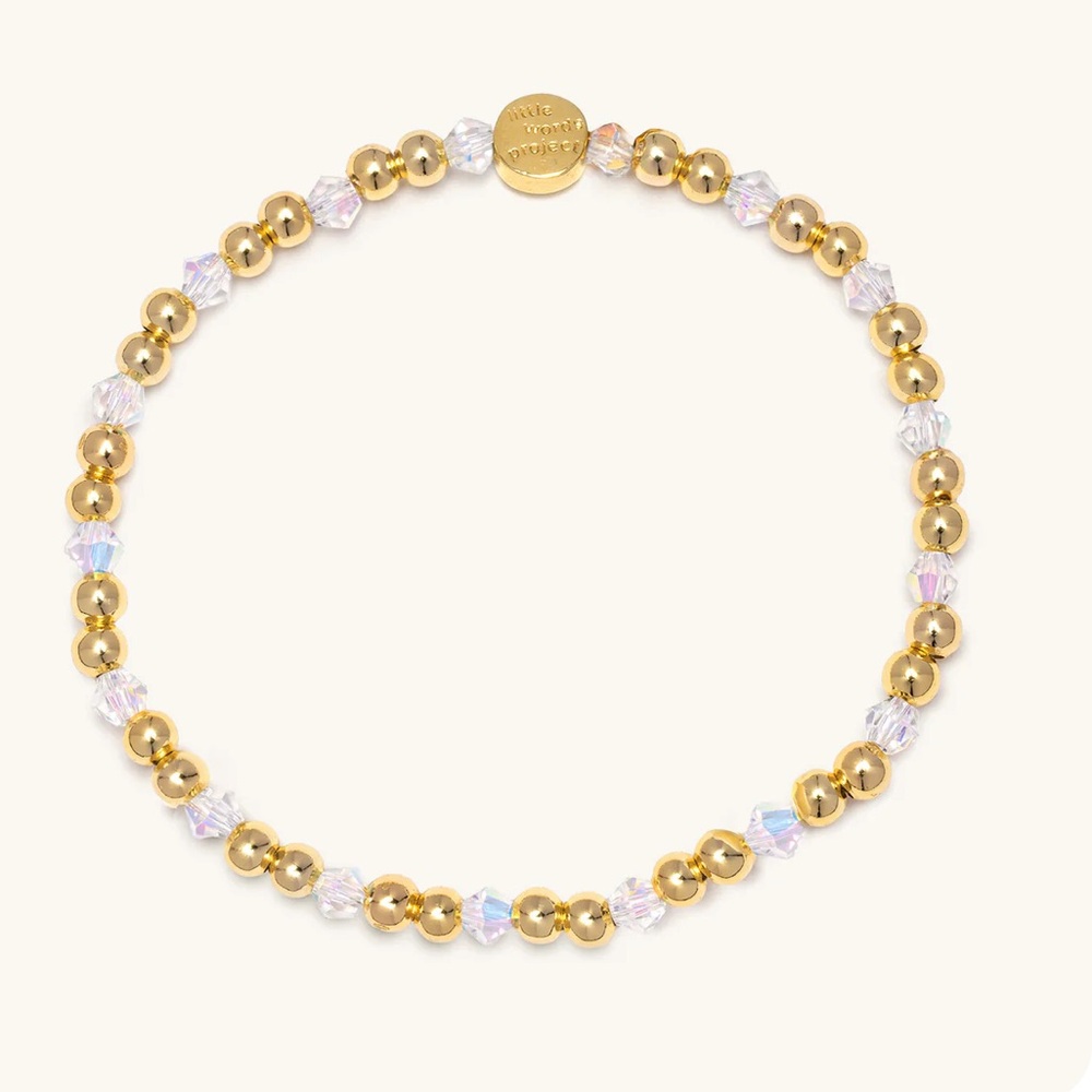NWT Little Words Project Golden Hour Beaded Bracelet Base (Size XS)